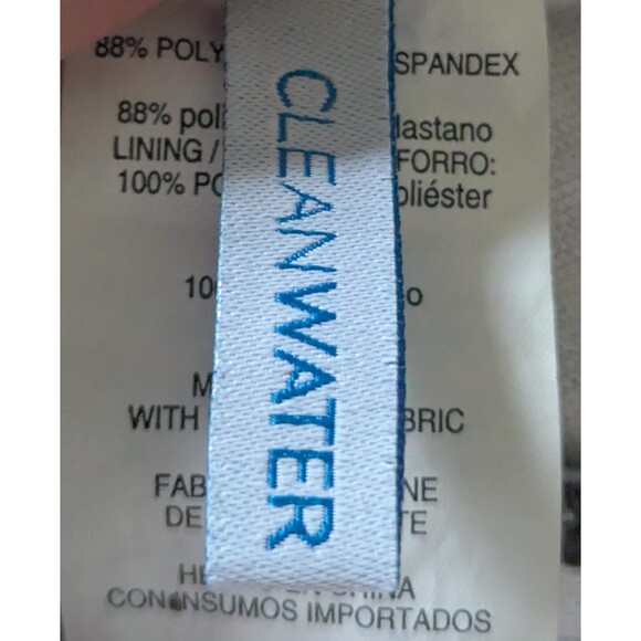 CLEANWATER S Aztec Geometric Print Underwire One-Piece Swimsuit - Picture 2 of 4